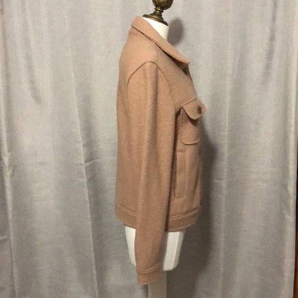 NWOT Joie Wool Blend Button Up Jacket-Sz S-Mocha - Picture 9 of 16